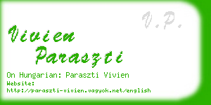 vivien paraszti business card